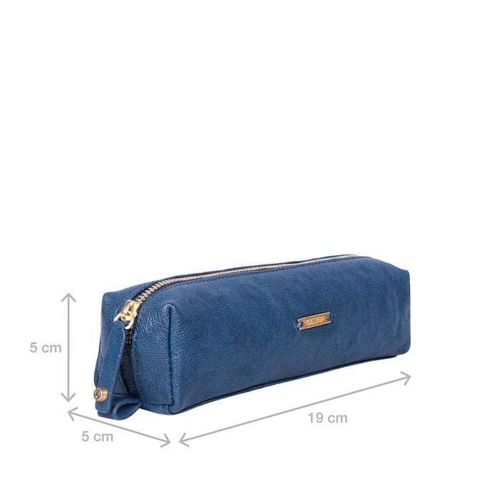 Bilbo Blue Leather Stationery Pouch