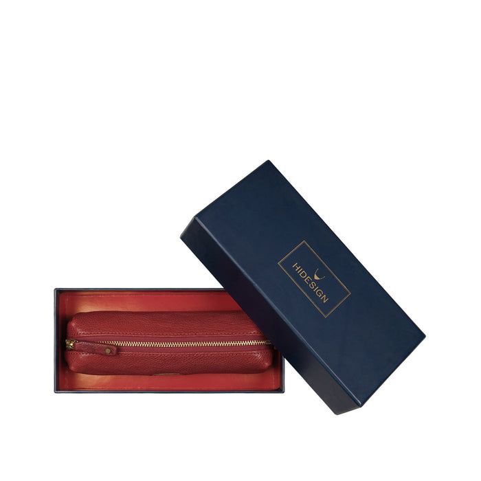 Bilbo Red Leather Stationery Pouch