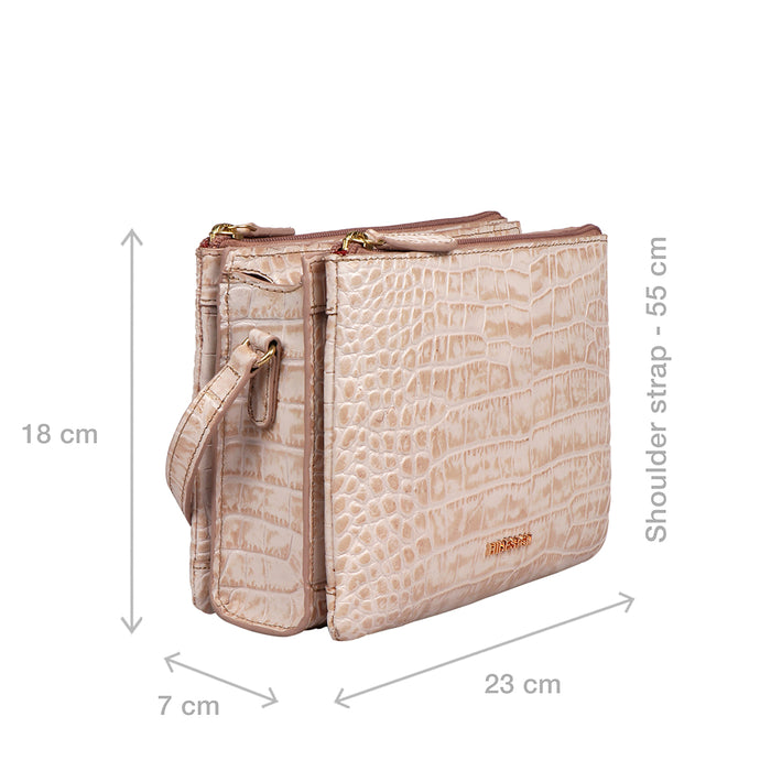 Bille 01 Nude Leather Sling Bag