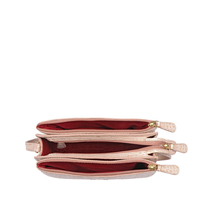 Bille 01 Nude Leather Sling Bag