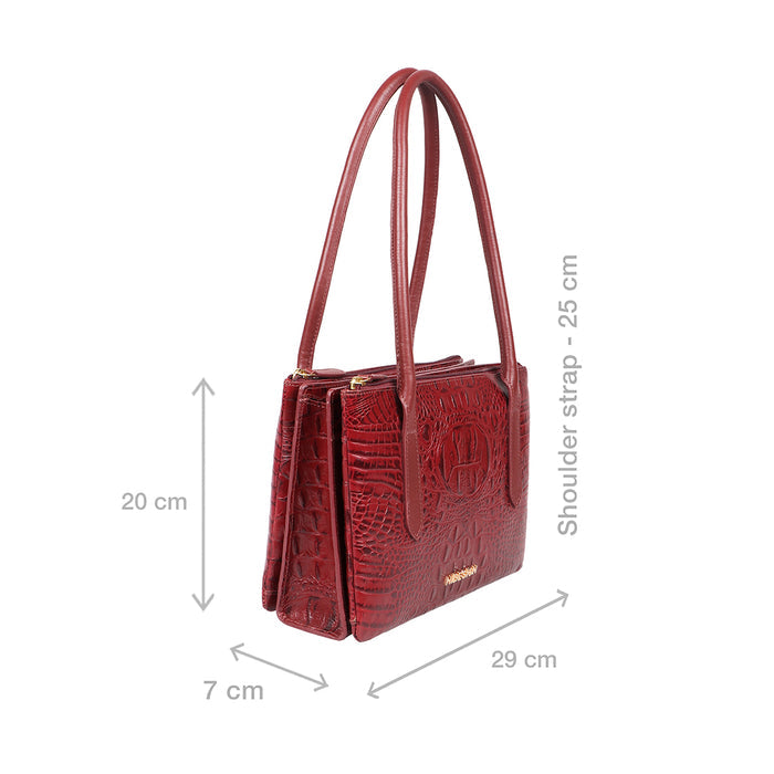 Bille 02 Marsala Leather Shoulder Bag