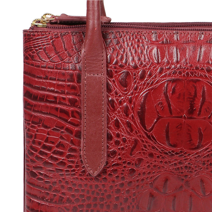 Bille 02 Marsala Leather Shoulder Bag