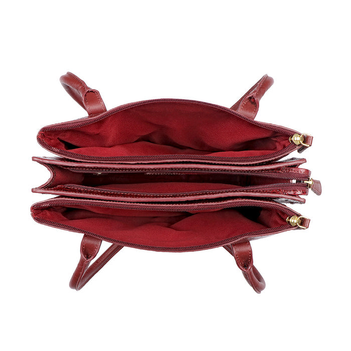 Bille 02 Marsala Leather Shoulder Bag