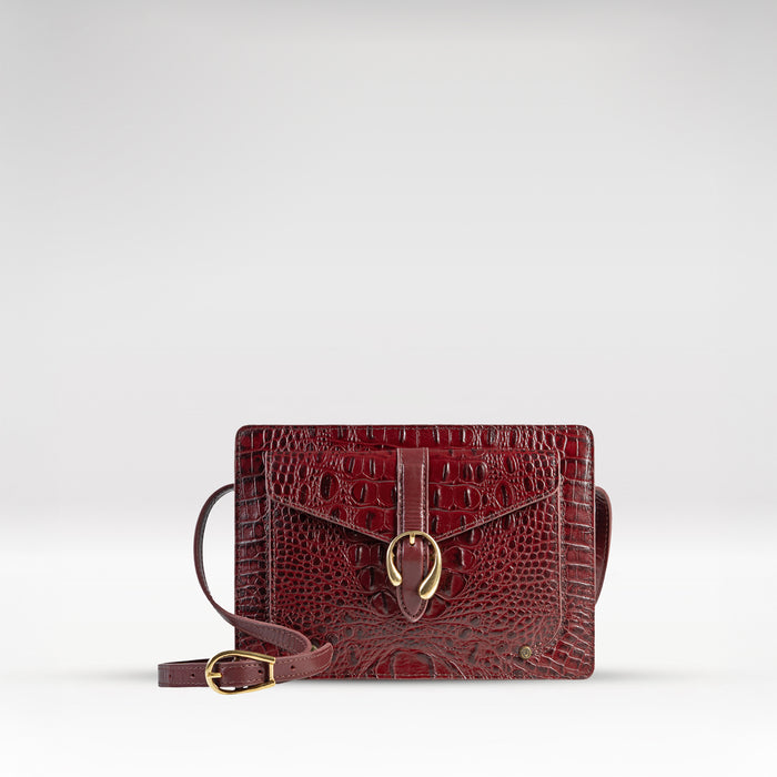 Blisse Red Leather Sling Bag
