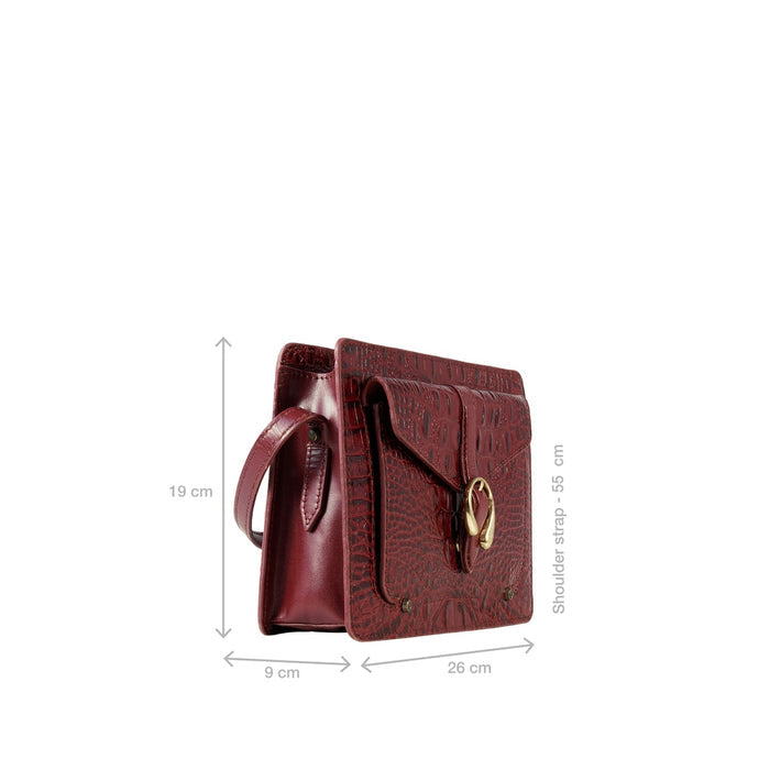 Blisse Red Leather Sling Bag