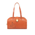 Bloom - 02 Orange Leather Shoulder Bag