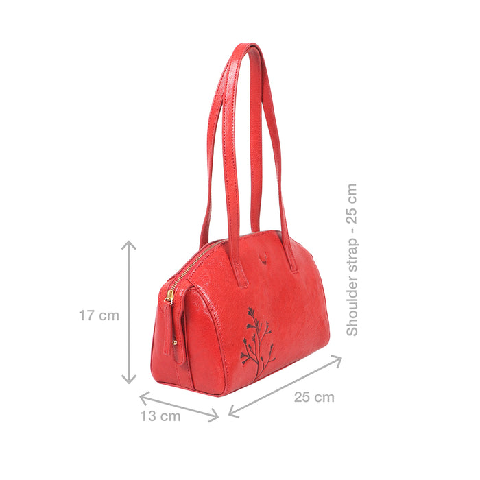 Bloom - 03 Red Leather Shoulder Bag