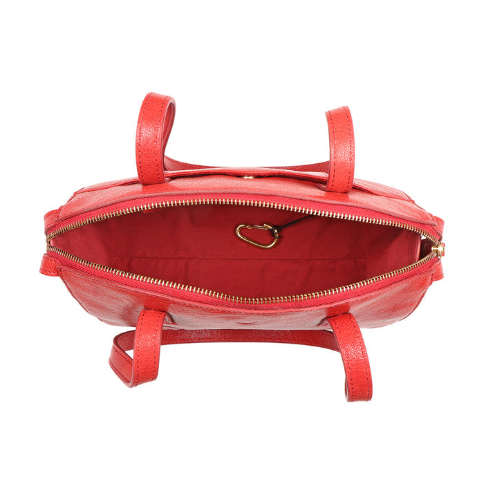 Bloom - 03 Red Leather Shoulder Bag