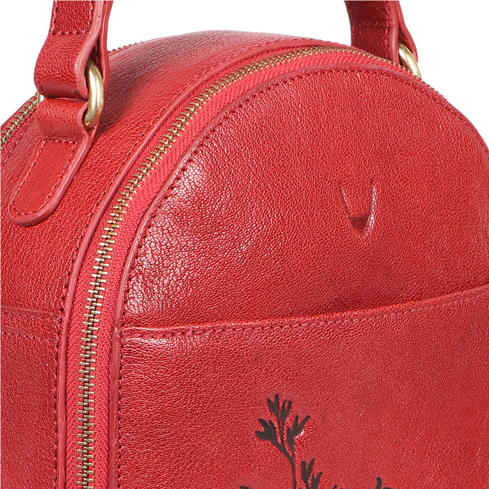 Bloom - 04 Red Leather Backpack