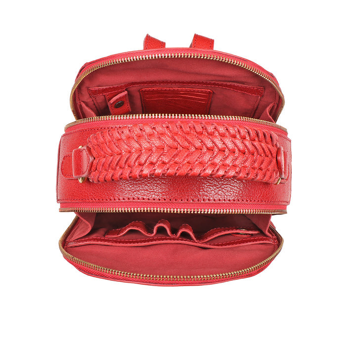 Bloom - 04 Red Leather Backpack