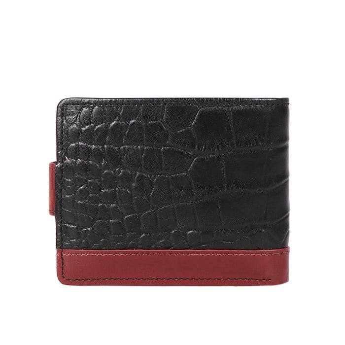 Bobby W1 Black Leather Bi-Fold Wallet