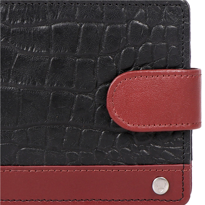 Bobby W1 Black Leather Bi-Fold Wallet
