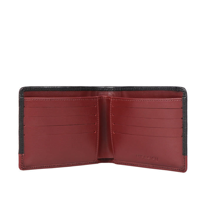 Bobby W2 Black Leather Bi-Fold Wallet
