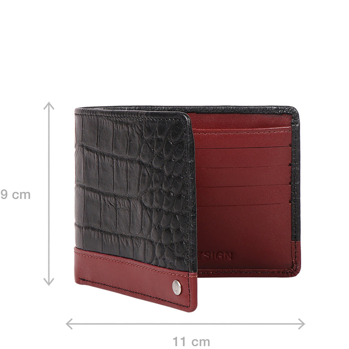 Bobby W2 Black Leather Bi-Fold Wallet