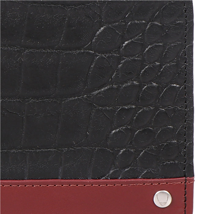 Bobby W2 Black Leather Bi-Fold Wallet