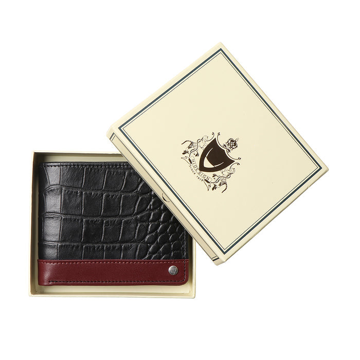 Bobby W2 Black Leather Bi-Fold Wallet