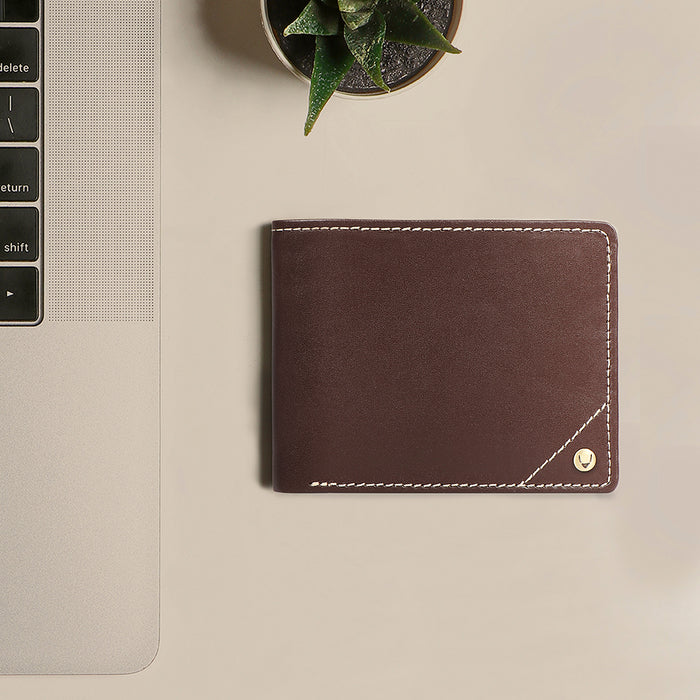 Bobby W3 Brown Leather Bi-Fold Wallet