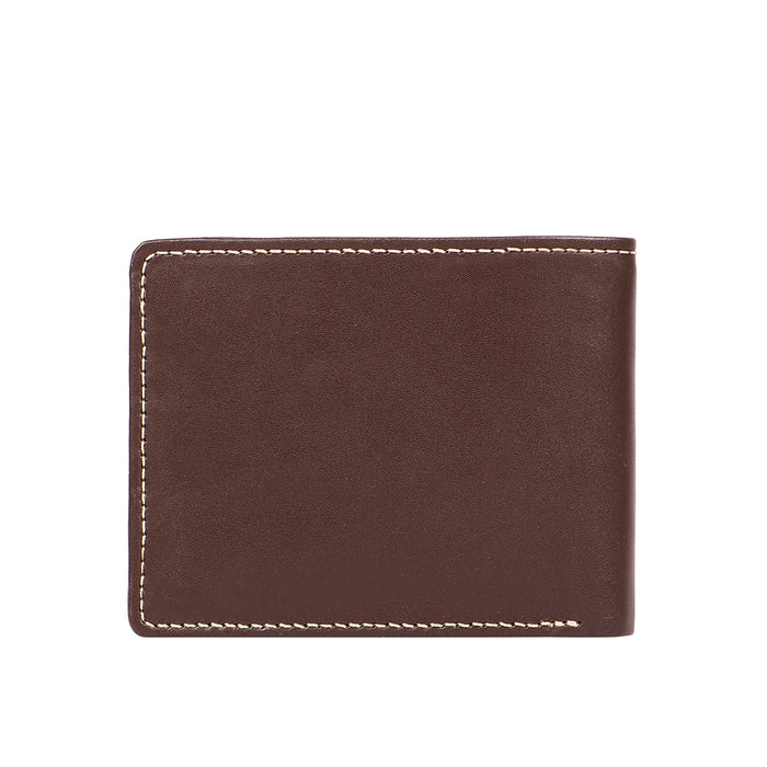 Bobby W3 Brown Leather Bi-Fold Wallet