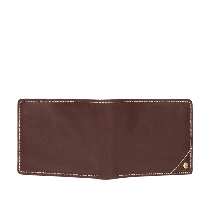 Bobby W3 Brown Leather Bi-Fold Wallet