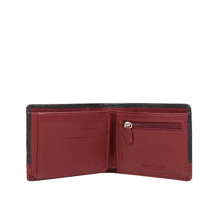 Bobby W4 Black Leather Bi-Fold Wallet