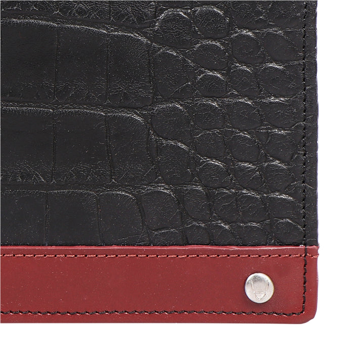 Bobby W4 Black Leather Bi-Fold Wallet