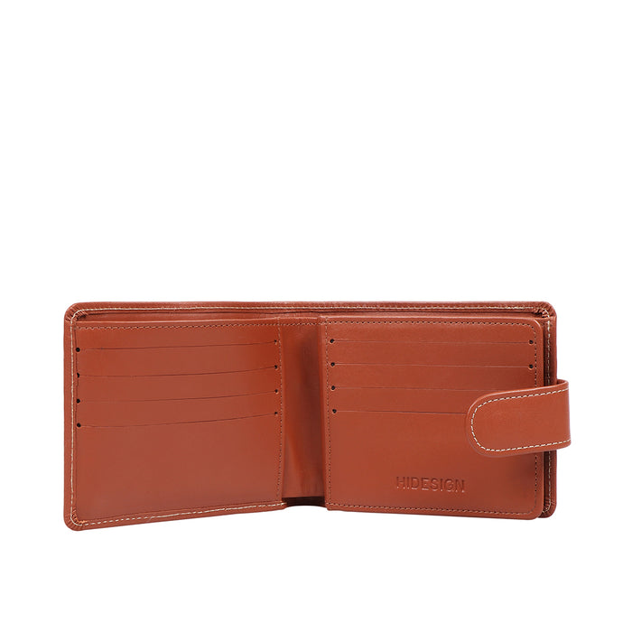 Bobby W5 Tan Leather Bi-Fold Wallet