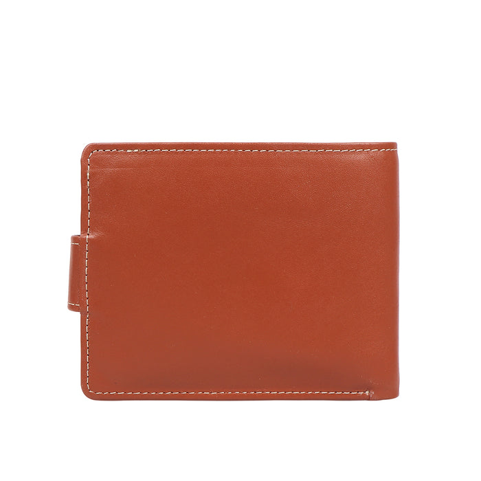 Bobby W5 Tan Leather Bi-Fold Wallet