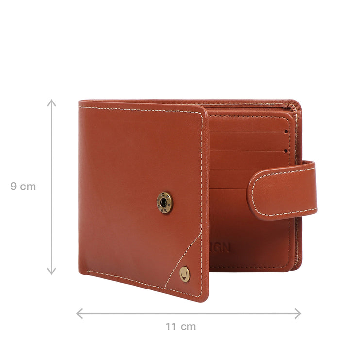 Bobby W5 Tan Leather Bi-Fold Wallet