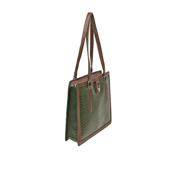 Bogota 02 Green Leather Shoulder Bag