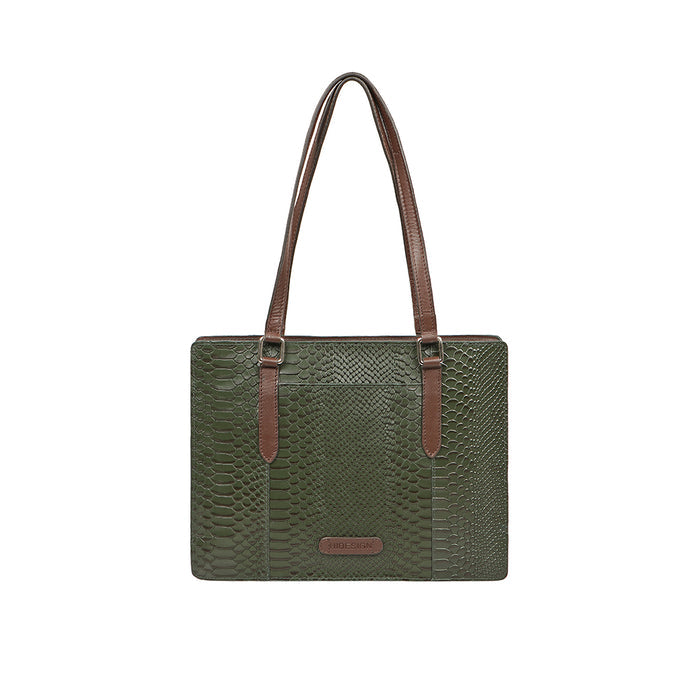 Bogota 02 Green Leather Shoulder Bag