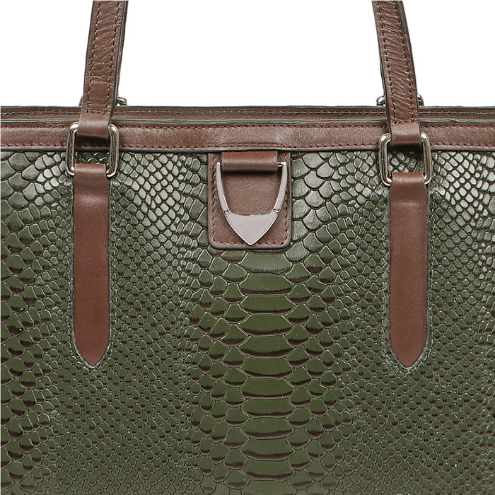Bogota 02 Green Leather Shoulder Bag