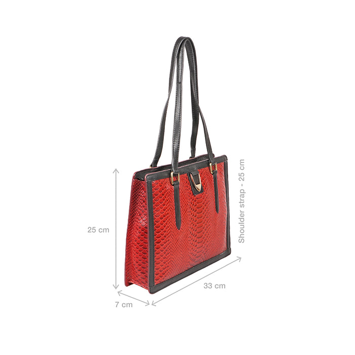 Bogota 02 Red Leather Shoulder Bag