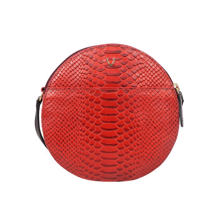 Bogota 03 A Red Leather Crossbody