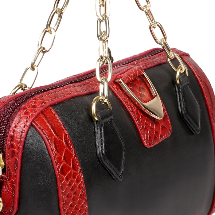 Bogota 04 Black Leather Sling Bag