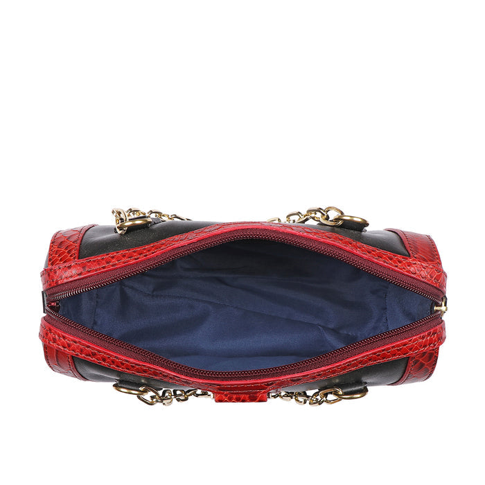 Bogota 04 Black Leather Sling Bag