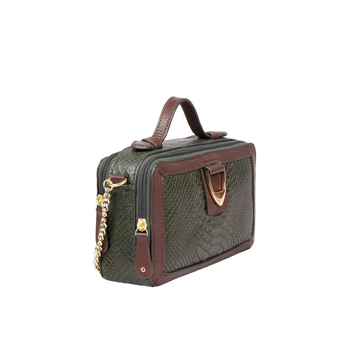 Bogota 06 A Green Leather Sling Bag