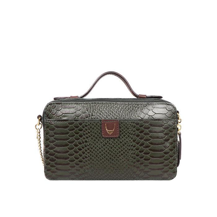 Bogota 06 A Green Leather Sling Bag