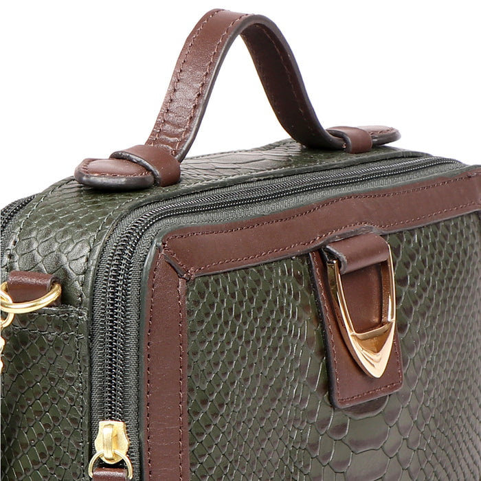 Bogota 06 A Green Leather Sling Bag