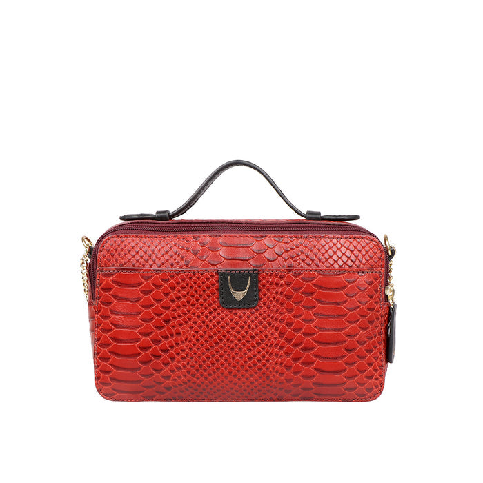 Bogota 06 A Red Leather Sling Bag
