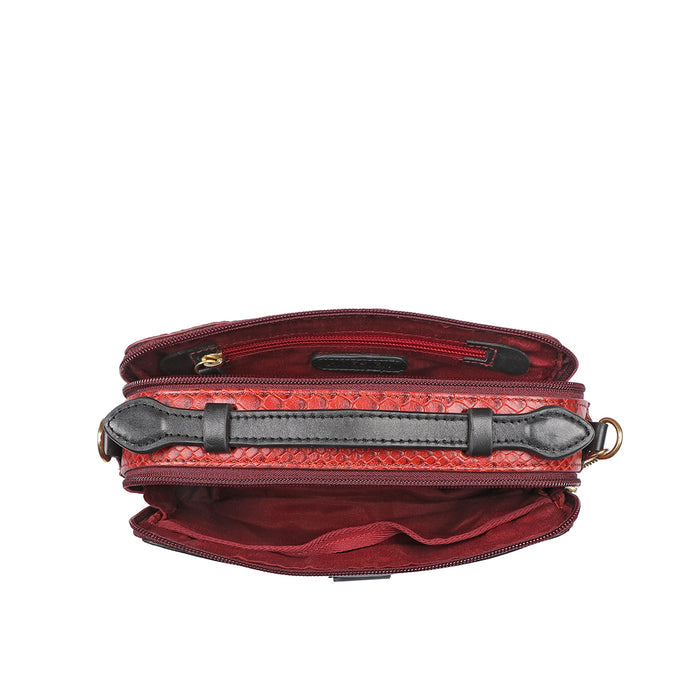 Bogota 06 A Red Leather Sling Bag