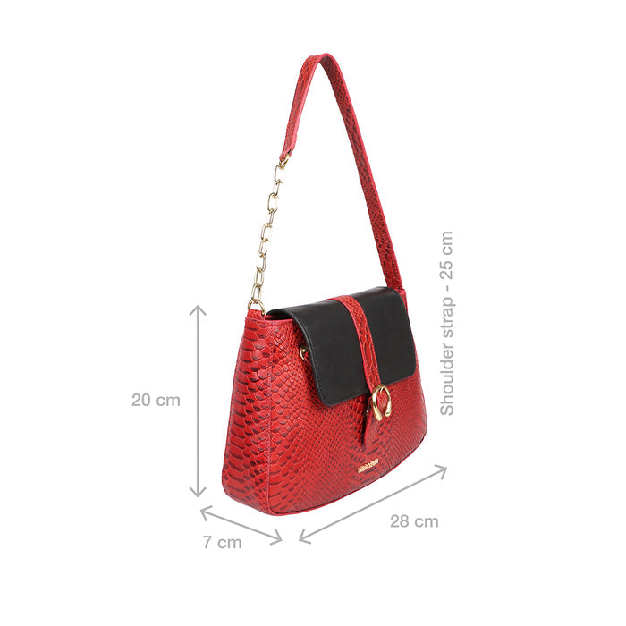 Bogota 07 Red Leather Shoulder Bag