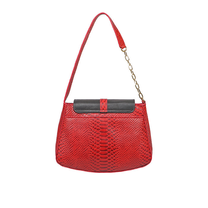 Bogota 07 Red Leather Shoulder Bag