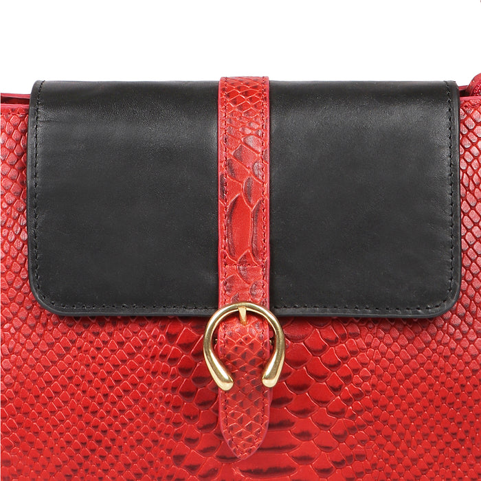 Bogota 07 Red Leather Shoulder Bag