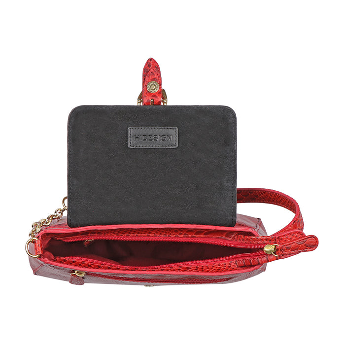 Bogota 07 Red Leather Shoulder Bag