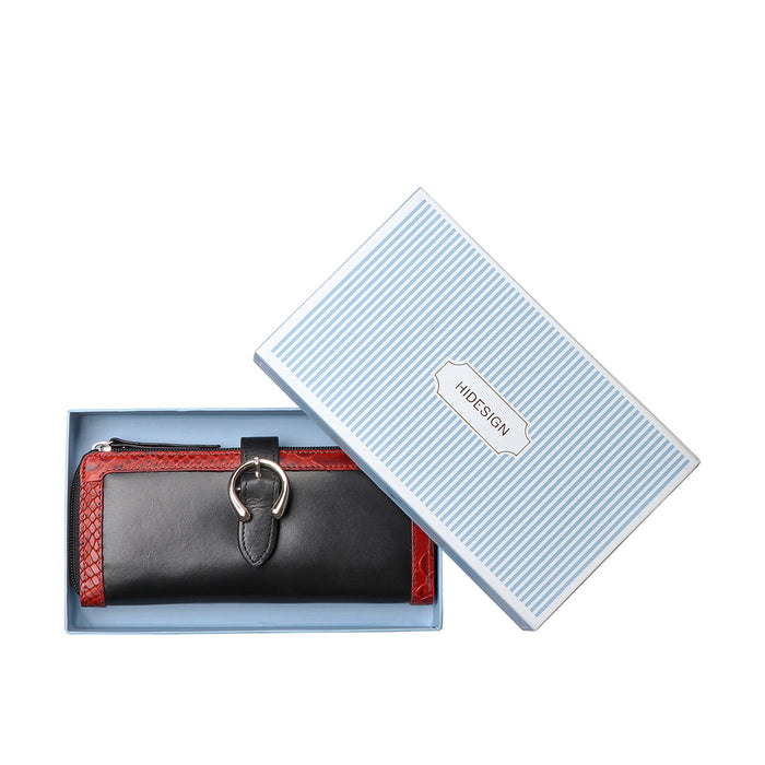 Bogota W1 A Black Leather Zip Around Wallet