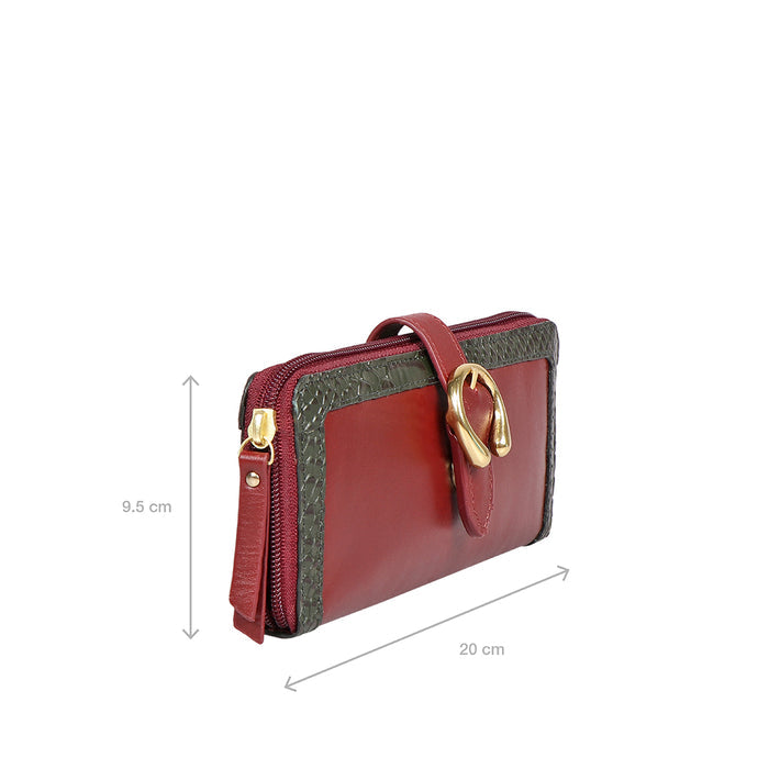 Bogota W1 A Marsala Leather Zip Around Wallet