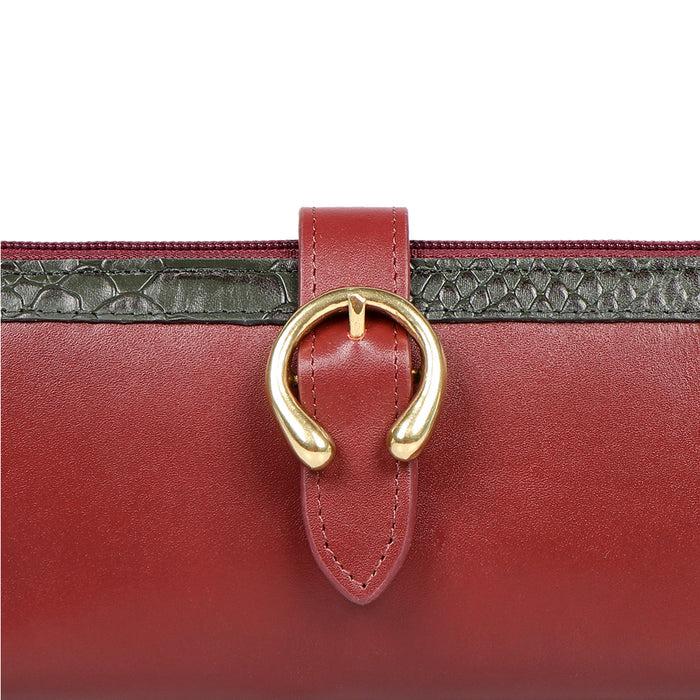 Bogota W1 A Marsala Leather Zip Around Wallet