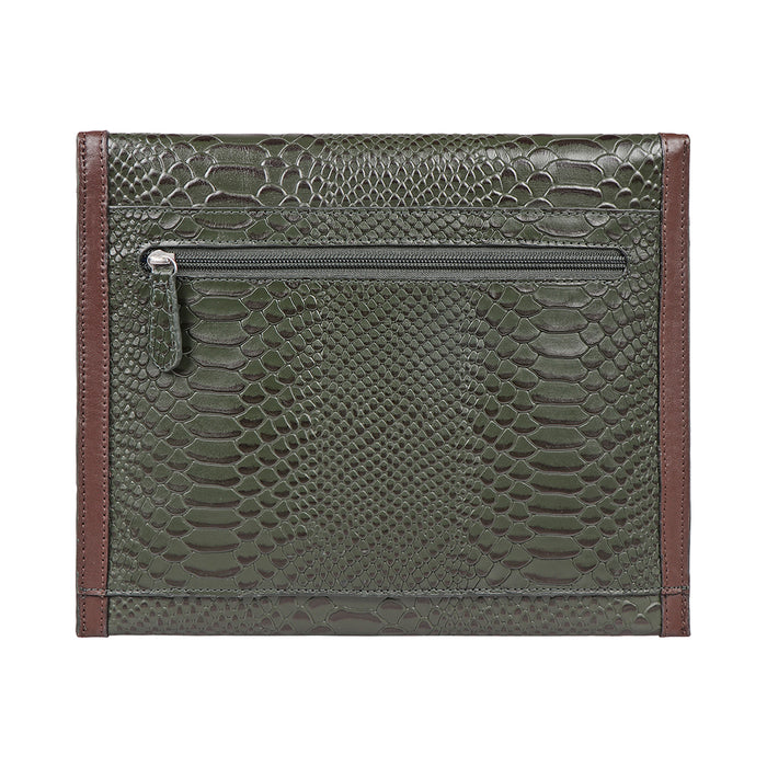 Bogota W2 Green Leather Clutch Wallet