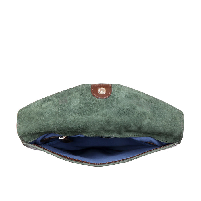 Bogota W2 Green Leather Clutch Wallet