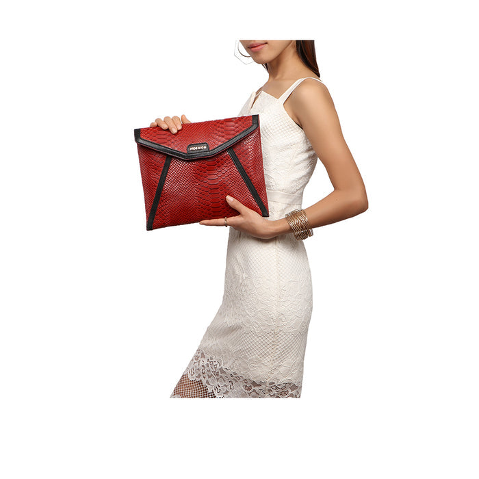 Bogota W2 Red Leather Clutch Wallet